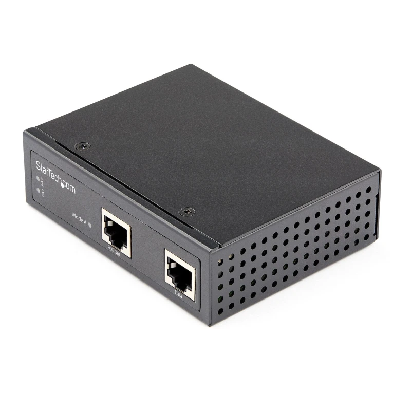 Image of StarTech.com Industrial Gigabit Ethernet PoE Injector 30W 802.3at PoE+