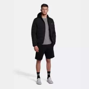 Image of Mens Jet Black Sweat Shorts - L