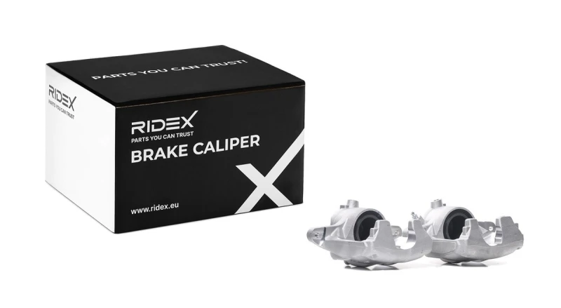 Image of RIDEX 78B1783 Brake caliper Front Axle, without holder Cast Iron Brake Caliper (78)