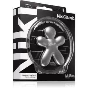 Image of Mr & Mrs Fragrance Niki Fresh Air car air freshener refillable Silver (matt) 1 pc