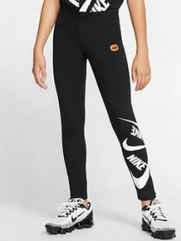 image of Nike Sportswear Older Girls Marker Leggings - Black