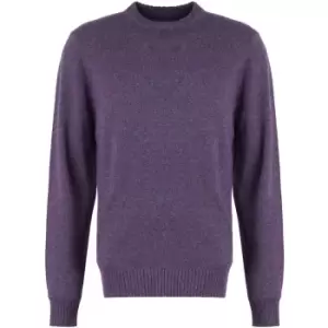 Image of Barbour Mens Newbury Crew Neck Jumper Fig Large