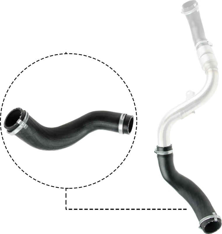 Image of GATES Charger intake hose GATES 09-0662