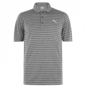 Puma Rotation Stripe Polo Shirt Mens - Black