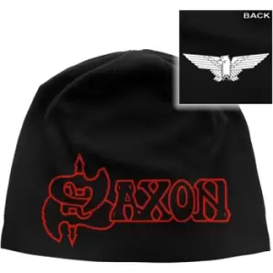 image of Saxon - Logo & Eagle Unisex Beanie - Black