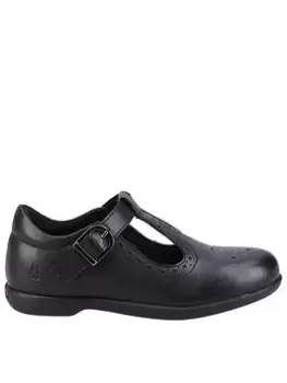 Image of Hush Puppies Britney Snr School Shoe - Black, Size 3 Older