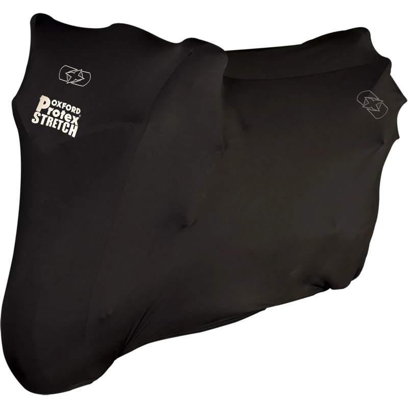 Image of Oxford Protex Stretch-Fit Indoor Motorcycle Cover (Small) - Black