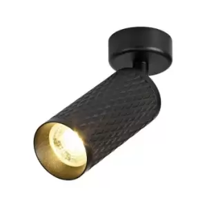 image of Surface Mounted Spot Light, 1 x GU10, Sand Black - Luminosa Lighting