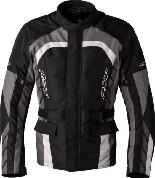 image of RST Alpha 5 Ce Mens Textile Jacket Black Grey White 40