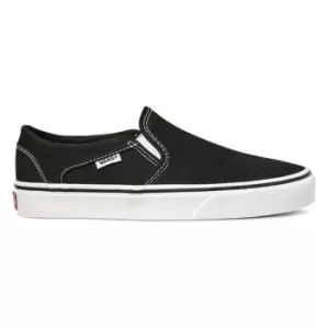 Image of Vans Vans Asher Slip On Canvas Trainers Womens - Black