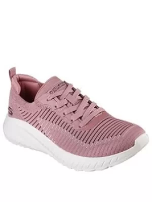 Image of Skechers Bobs Squad Chaos Renegade Trainers, Mauve, Size 4, Women