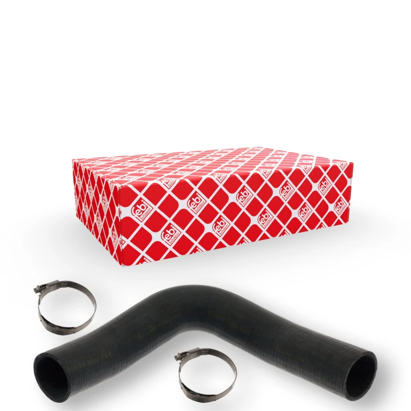 Image of FEBI BILSTEIN 101251 Radiator Hose OE Turbo NEW, EPDM (ethylene propylene diene Monomer (M-class) rubber), with clamps EPDM (ethylene propylene diene