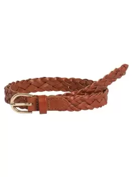 image of PIECES Leather Belt Women Brown