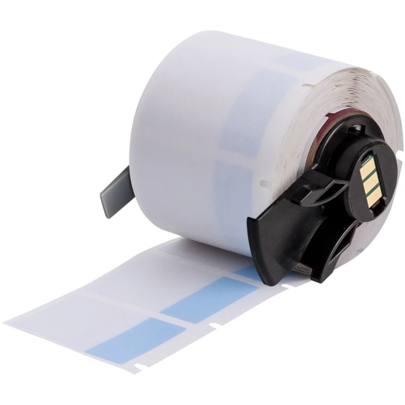 Image of Brady M6-31-427-BL printer label Blue. Transparent Self-adhesive print