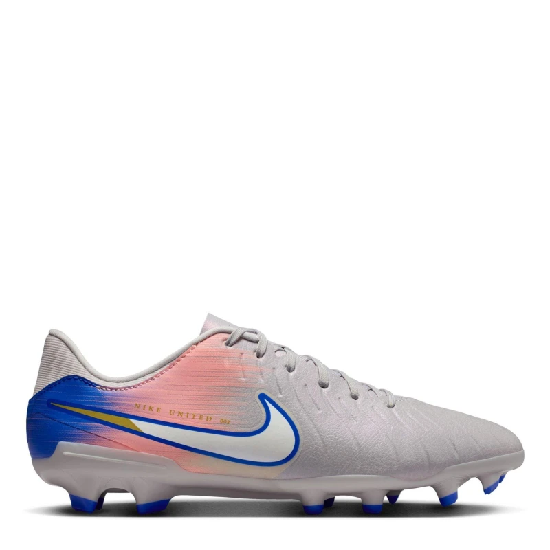 Image of Nike Tiempo Legend 10 Academy Adults Firm Ground Football Boots Grey/Blue male 6 (39)