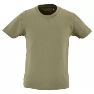 Image of SOLS Childrens Kids Milo Organic T-Shirt (10 Years) (Khaki)