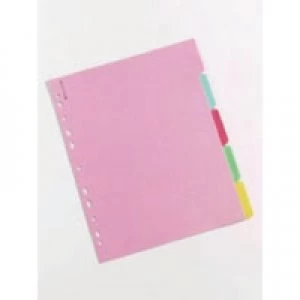 image of Nice Price Multicoloured A4 5 Part Divider WX26081