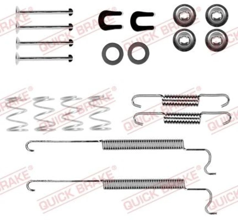 Image of QUICK BRAKE Brake shoe fitting kit QUICK BRAKE 105-0055