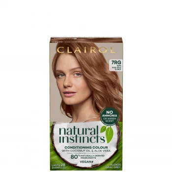 image of Clairol Natural Instincts Semi-Permanent Hair Dye - 7RG Dark Rose Gold Blonde