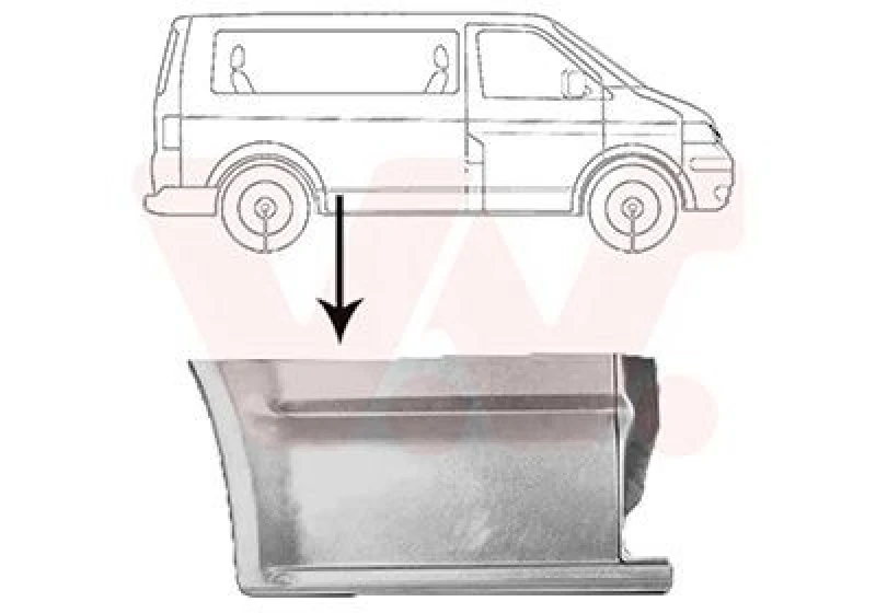 Image of VAN WEZEL Side panel VAN WEZEL 5896142