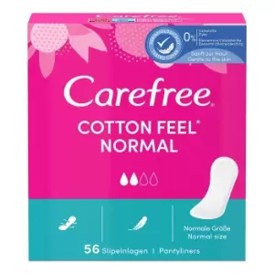 image of Carefree Cotton Feel Normal Unscented Pantyliners