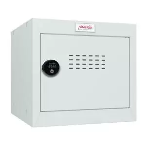 image of Phoenix CL Series Size 1 Cube Locker in Light Grey with Combination