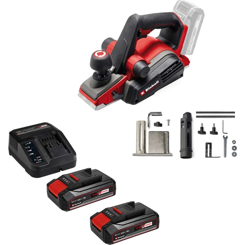 Image of Einhell Professional TP-PL 18/3 Li BL 18v Cordless Brushless Planer TP-PL 18/3 Li BL - Solo Batteries: 2 x 2.5ah Li-ion