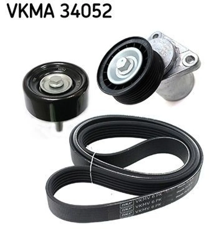 Image of SKF V-Ribbed Belt Set SKF VKMA 34052