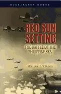 Image of red sun setting the battle of the philippine sea