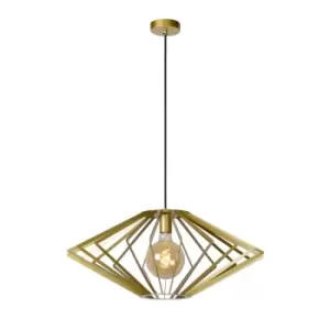 Image of Diamond Modern Pendant Light - Ø63cm - 1xE27 - Matt Gold, Brass
