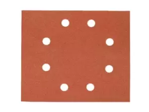 Image of DEWALT DT3022-QZ 1/4 Sheet Sanding Sheets Pre-Punched 115 x 115mm 80g (10)
