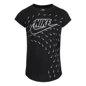 Image of Nike Swooshfetti T Shirt Infant Girls - Black