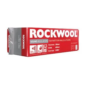 Image of Rockwool Sound Insulation Slab - 100mm x 400mm x 1.2m