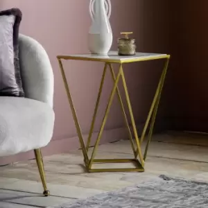 Image of Gallery Interiors Murray Side Table Gold