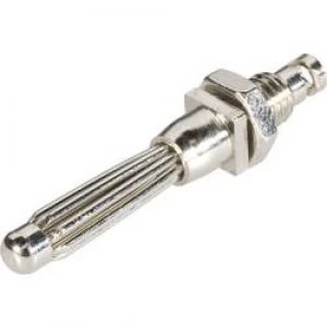 image of Banana plug Plug vertical mount Pin diameter 4mm Silver Schne