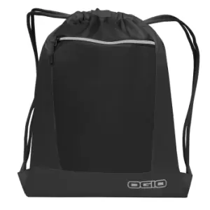 image of Ogio Endurance Pulse Drawstring Pack Bag (One Size) (Black)