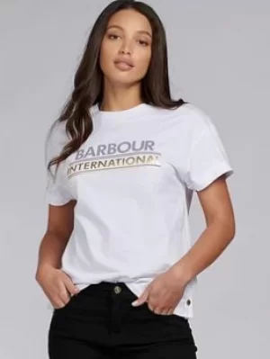 Image of Barbour International Sitka Tee -white, White, Size 10, Women