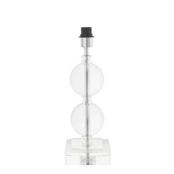 Image of Ortisei Table Lamp Clear Crystal & Chrome Plate