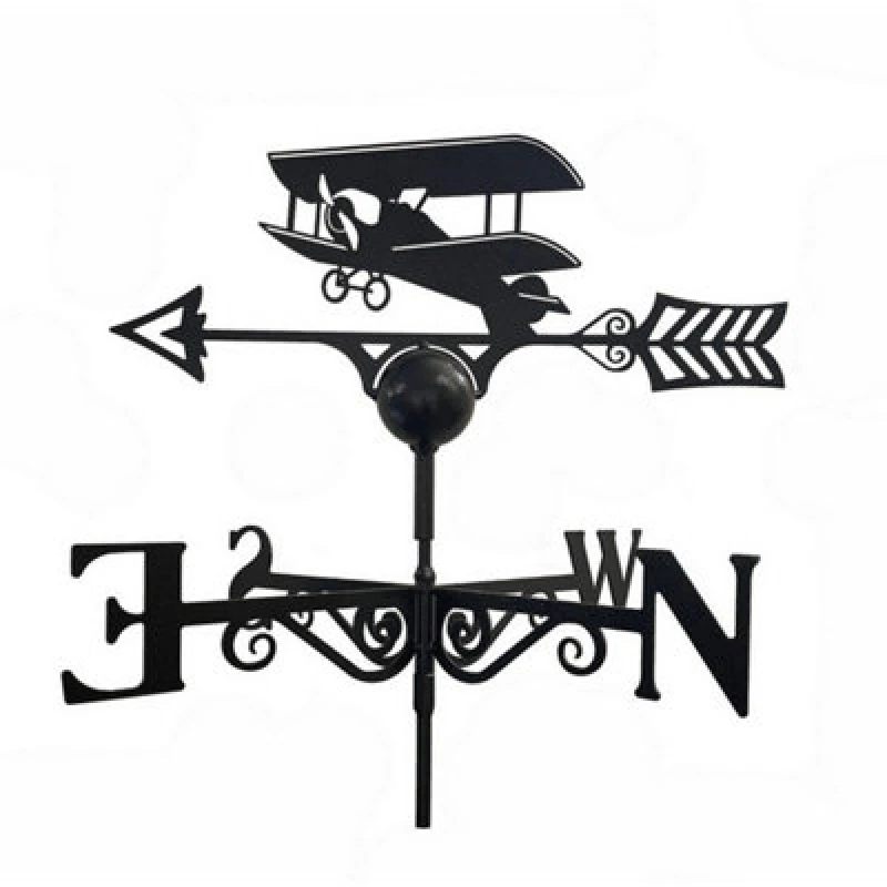 Image of Poppy Forge Tiger Moth Weathervane - Steel - Black