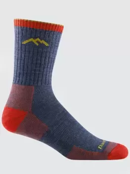 Image of Darn Tough 1466 Hiker Micro Crew Cushion Mens Socks - Denim