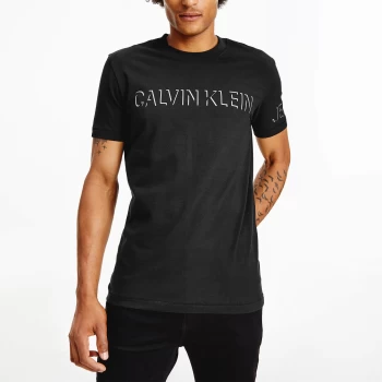Image of Calvin Klein Jeans Mens Shadow Box Logo T-Shirt - CK Black - L