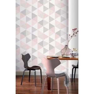 Image of Scandi Triangle Wallpaper