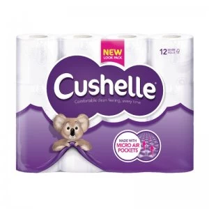 Image of Cushelle Toilet Roll White - 12 Pack