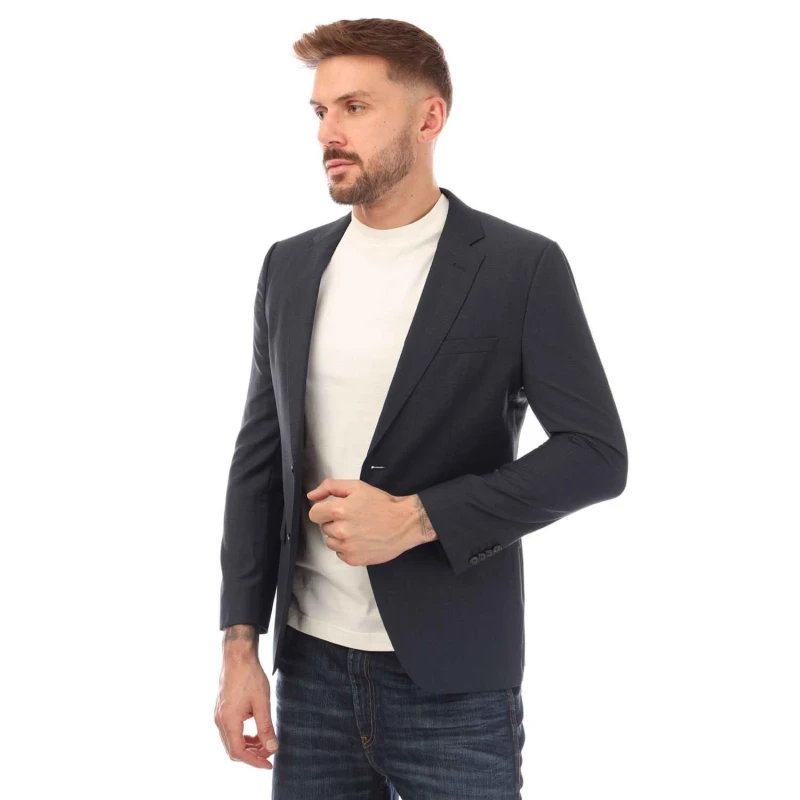 Image of Hugo Jeffery202 Blazer Jacket Dark Blue male 40R