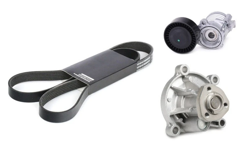 Image of RIDEX 4172P0131 Water Pump + V-Ribbed Belt Kit Water Pump + V-Ribbed Belt Kit (4172)