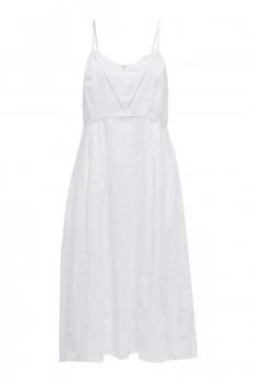 Image of Great Plains Lagos Linen Ladder Detail Dress Optic White