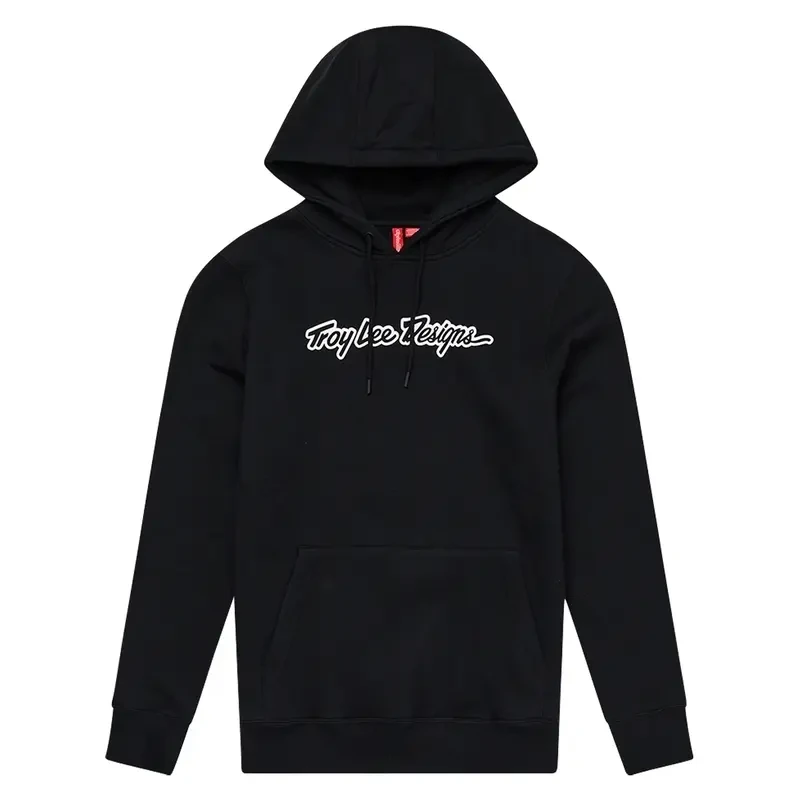 Image of Hooded sweatshirt Troy Lee Designs Signature Noir Male 2XL