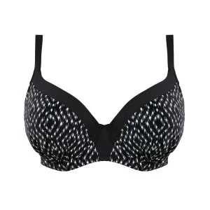 Image of Fantasie Byron Bay gathered bikini top Black