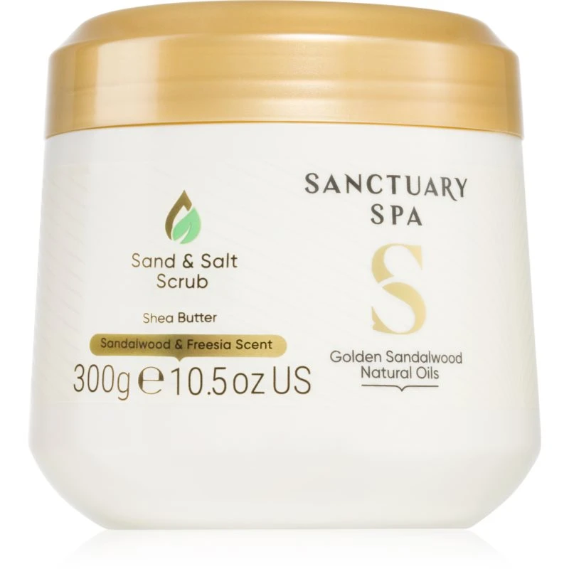 Image of Sanctuary Spa Golden Sandalwood Sand and Salt Scrub 300g