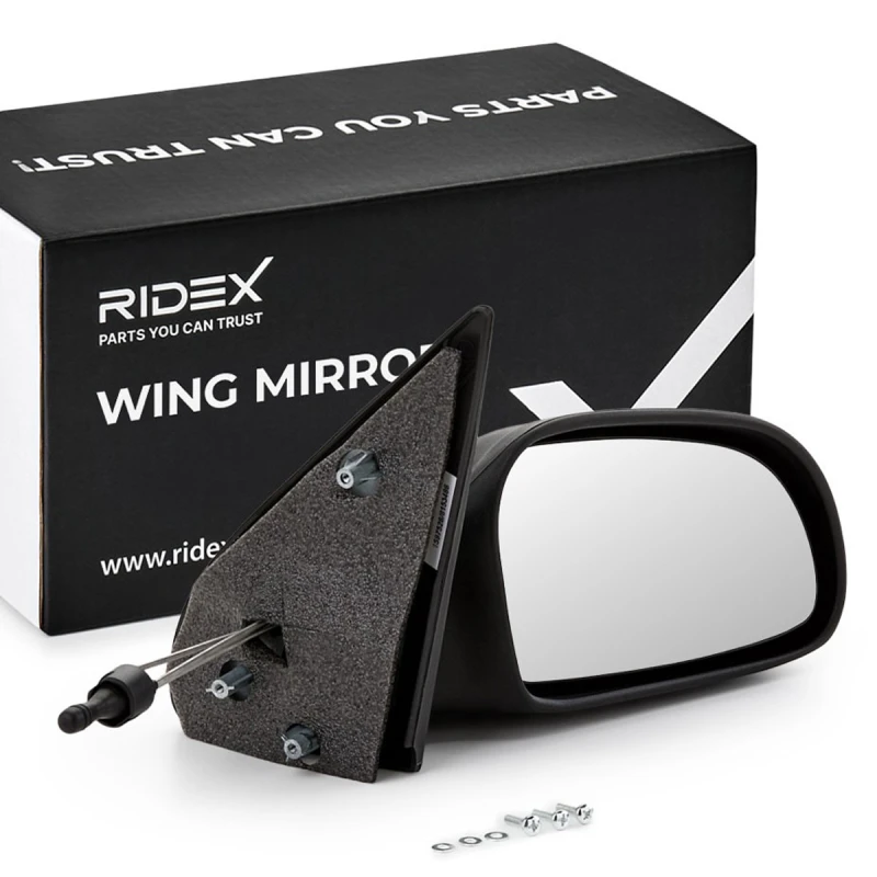 Image of RIDEX 50O0010 Wing mirror Right, black, for manual mirror adjustment Outside Mirror (50)
